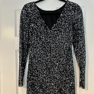 Solid sequin, bodycon, cocktail Dress